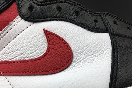 AIR JORDAN 1 BLACK WHITE GYM RED 555088-061 Durable 9036 