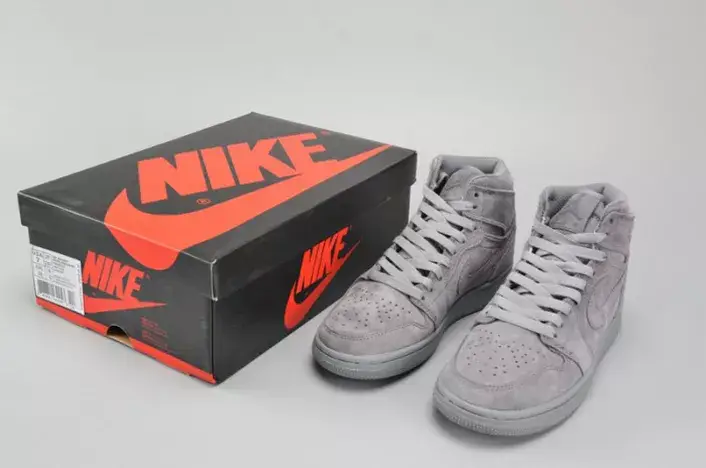 AIR JORDAN 1 RETRO HIGH BG (GS) wolf grey womens 705300-031 Efficient 9452 
