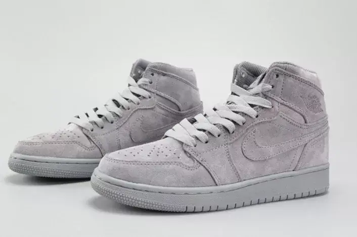 AIR JORDAN 1 RETRO HIGH BG (GS) wolf grey womens 705300-031 Efficient 9452 