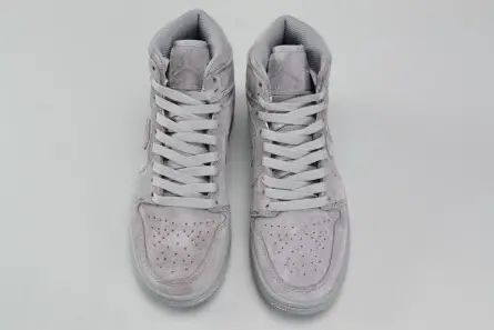 AIR JORDAN 1 RETRO HIGH BG (GS) wolf grey womens 705300-031 Efficient 9452 
