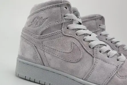 AIR JORDAN 1 RETRO HIGH BG (GS) wolf grey womens 705300-031 Efficient 9452 