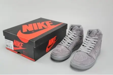 AIR JORDAN 1 RETRO HIGH BG (GS) wolf grey womens 705300-031 Efficient 9452 