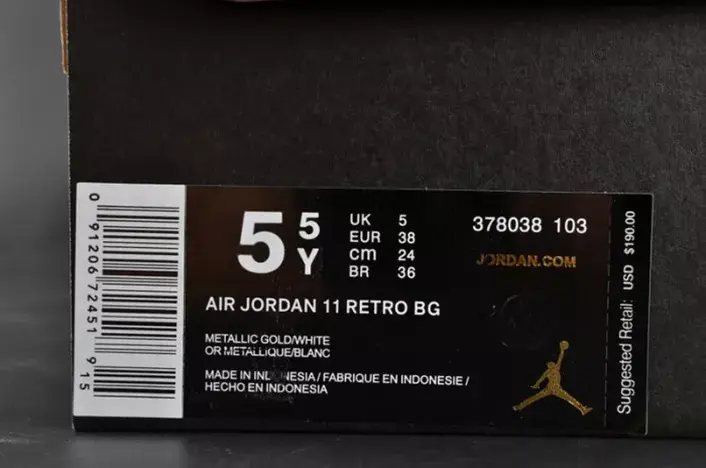 AIR JORDAN 11 RETRO P1NNACLE GOLD womens 378038-103 Comfortable 1472 