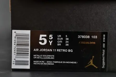 AIR JORDAN 11 RETRO P1NNACLE GOLD womens 378038-103 Comfortable 1472 