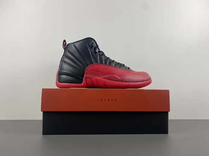 AIR JORDAN 12 “FLU GAME” Black Varsity Red mens 130690-002 EasyMatch 3296  AEAAF164