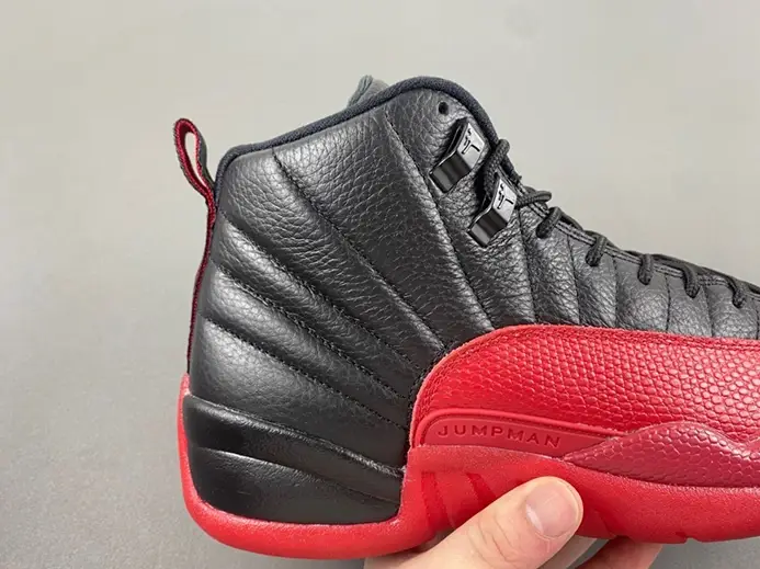 AIR JORDAN 12 “FLU GAME” Black Varsity Red mens 130690-002 EasyMatch 3296 