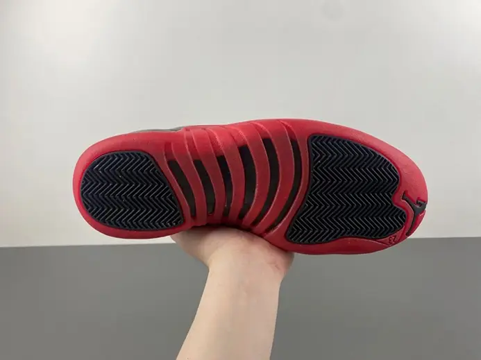 AIR JORDAN 12 “FLU GAME” Black Varsity Red mens 130690-002 EasyMatch 3296 