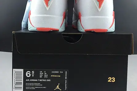 AIR JORDAN AJ7 TOPAZ MIST 442960-104 Breathable 9454 