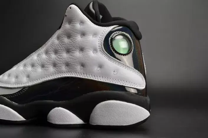 Affordable 5985 Air Jordan 13 Retro “Barons Hologram” white grey mens 414571-115 
