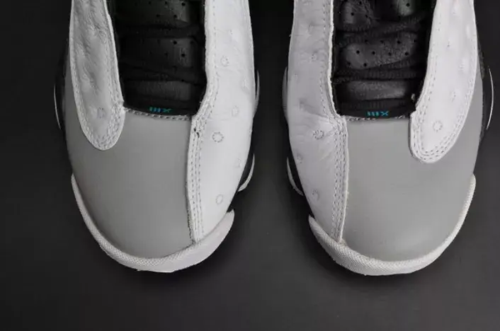Affordable 5985 Air Jordan 13 Retro “Barons Hologram” white grey mens 414571-115 