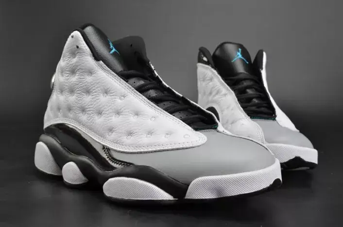Affordable 5985 Air Jordan 13 Retro “Barons Hologram” white grey mens 414571-115  ECF138