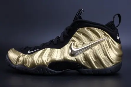 Air Foamposite Pro "Metallic Gold" Black mens 624041-701 Sleek 5462  ADECF888