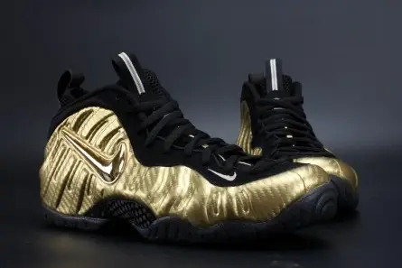 Air Foamposite Pro "Metallic Gold" Black mens 624041-701 Sleek 5462 