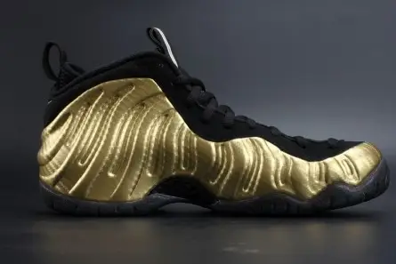 Air Foamposite Pro "Metallic Gold" Black mens 624041-701 Sleek 5462 
