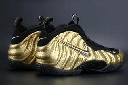 Air Foamposite Pro "Metallic Gold" Black mens 624041-701 Sleek 5462 
