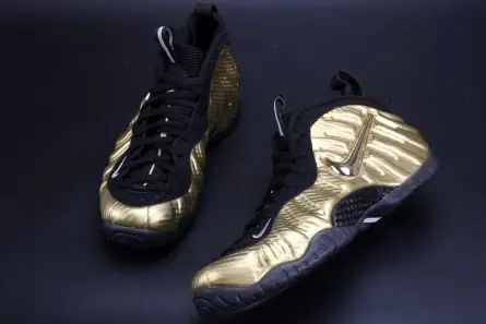 Air Foamposite Pro "Metallic Gold" Black mens 624041-701 Sleek 5462 