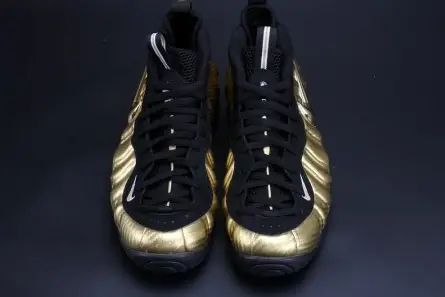 Air Foamposite Pro "Metallic Gold" Black mens 624041-701 Sleek 5462 