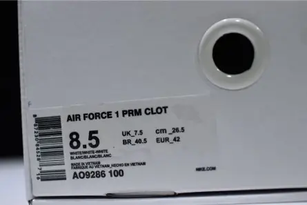 Air Force 1 Low CLOT 1WORLD (2018) - AO9286-100 SmartChoice 1492 