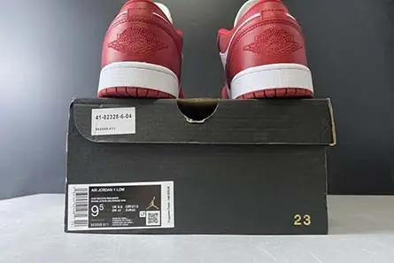 Air Jordan 1 Low GYM RED GYM RED-WHITE 553558-611 Resilient 9782 