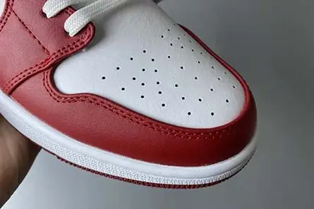 Air Jordan 1 Low GYM RED GYM RED-WHITE 553558-611 Resilient 9782 