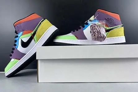 Air Jordan 1 Mid “Multicolor” CW1140 100 DailyWear 7117 