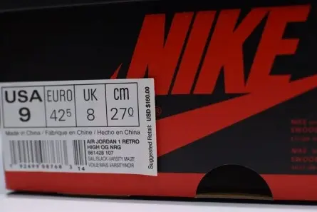 Air Jordan 1 No Ls Varsity Maize 861428-107 UrbanStyle 6312 