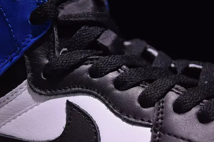 Air Jordan 1 Retro "Fragment" black sport royal-white mens 716371-040 Soft 2043 