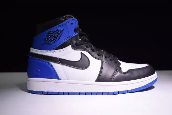 Air Jordan 1 Retro "Fragment" black sport royal-white mens 716371-040 Soft 2043 