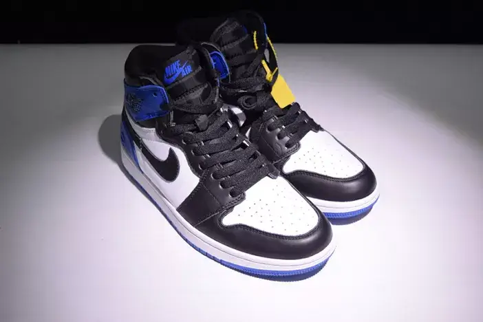 Air Jordan 1 Retro "Fragment" black sport royal-white mens 716371-040 Soft 2043 