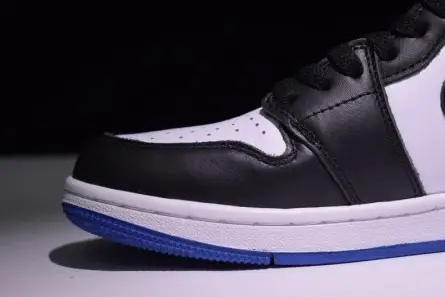 Air Jordan 1 Retro "Fragment" black sport royal-white mens 716371-040 Soft 2043 