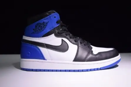 Air Jordan 1 Retro "Fragment" black sport royal-white mens 716371-040 Soft 2043 