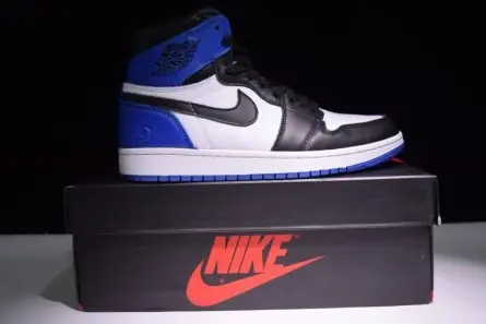 Air Jordan 1 Retro "Fragment" black sport royal-white mens 716371-040 Soft 2043 