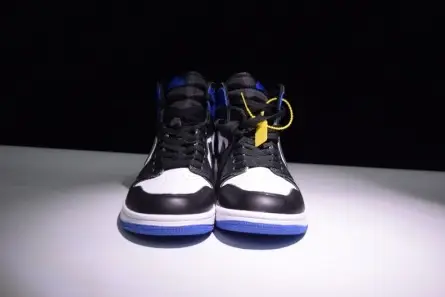 Air Jordan 1 Retro "Fragment" black sport royal-white mens 716371-040 Soft 2043 