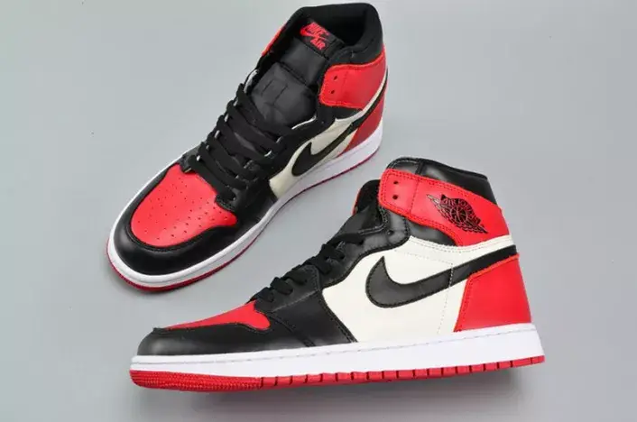 Air Jordan 1 Retro High Bred Toe OG 555088-610 WellDesigned 3254 