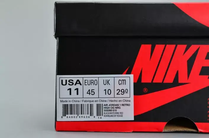 Air Jordan 1 Retro High Bred Toe OG 555088-610 WellDesigned 3254 