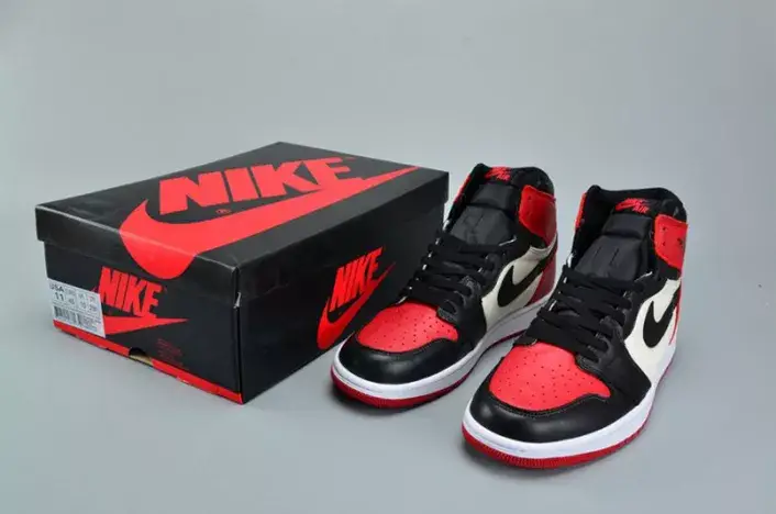 Air Jordan 1 Retro High Bred Toe OG 555088-610 WellDesigned 3254 