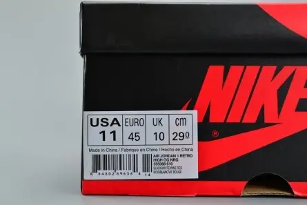 Air Jordan 1 Retro High Bred Toe OG 555088-610 WellDesigned 3254 