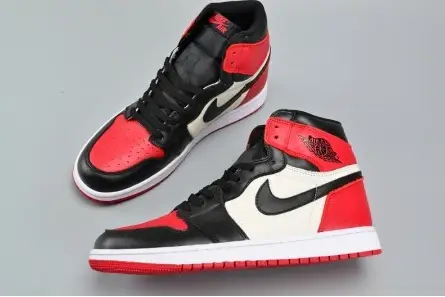 Air Jordan 1 Retro High Bred Toe OG 555088-610 WellDesigned 3254 