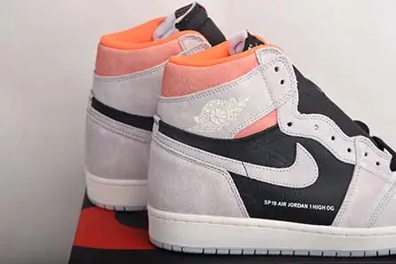 Air Jordan 1 Retro High OG 'Grey Crimson' - Air Jordan - 555088-018 BestValue 9137 