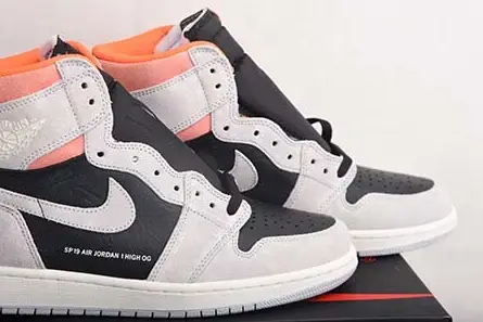 Air Jordan 1 Retro High OG 'Grey Crimson' - Air Jordan - 555088-018 BestValue 9137 
