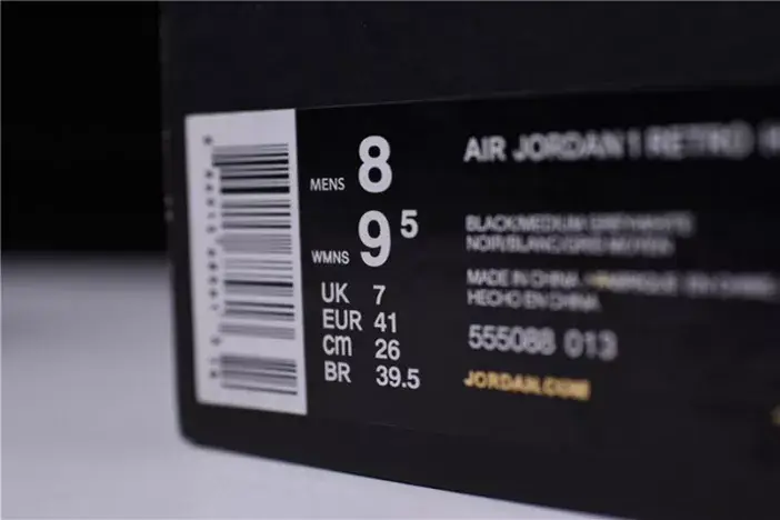 Air Jordan 1 Retro High OG Shadow Black Grey 555088-013 GoAnywhere 3906 