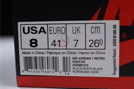 Air Jordan 1 Retro High Og - Air Jordan - 555088-010 Compact 7402 