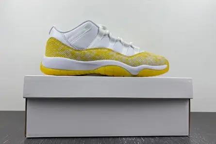 Air Jordan 11 Low “Yellow Snakeskin” AH7860-107 Compact 7757 