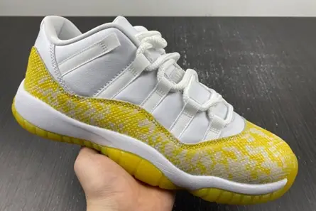 Air Jordan 11 Low “Yellow Snakeskin” AH7860-107 Compact 7757 
