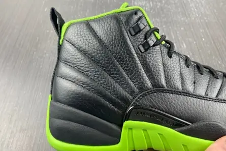 Air Jordan 12 Retro BLACK GREEN Lightweight 1833 