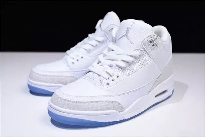 Air Jordan 3 Retro Triple White 136064-111 Lightweight 4277 