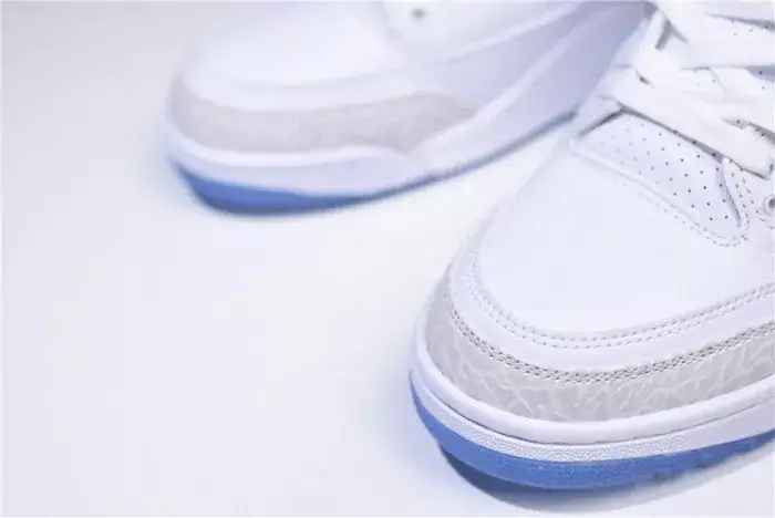 Air Jordan 3 Retro Triple White 136064-111 Lightweight 4277 