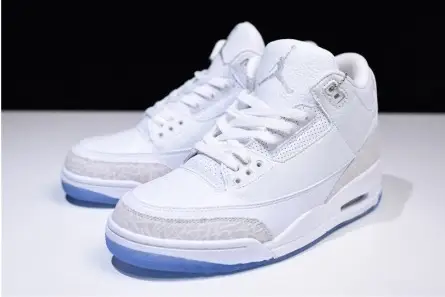 Air Jordan 3 Retro Triple White 136064-111 Lightweight 4277 