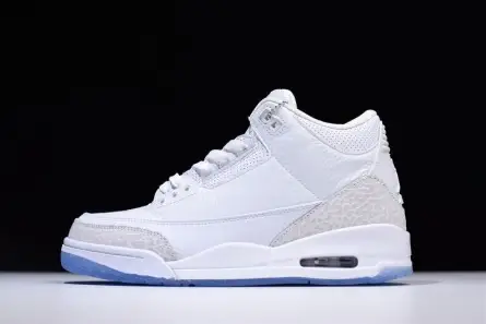 Air Jordan 3 Retro Triple White 136064-111 Lightweight 4277 