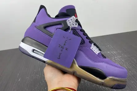 Air Jordan 4 Retro purple dynasty TRAVIS SCOTT 766302 Resilient 2022  FAEBF365
